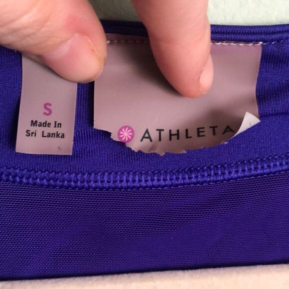 Athleta PR Tank 2 Space Dye Blue Racerback Tank S - Picture 5 of 6